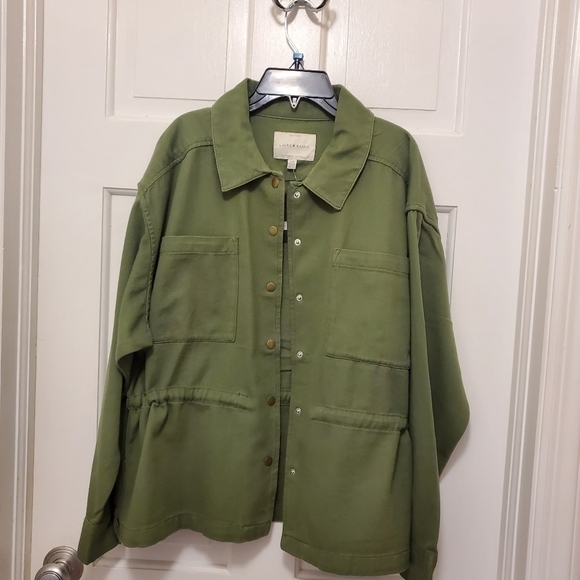 NWT Lucky Brand Army Green Spring/Fall Jacket Size Large, Retail $169.00 - Picture 10 of 14